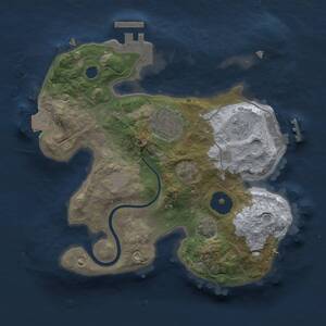 Thumbnail Rust Map: Procedural Map, Size: 2250, Seed: 853645228, 6 Monuments