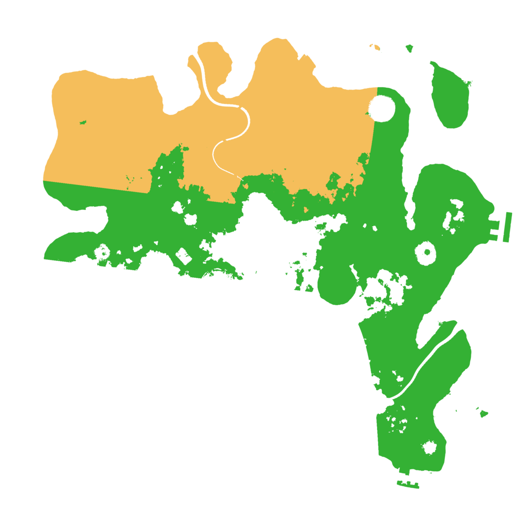 Biome Rust Map: Procedural Map, Size: 3500, Seed: 178401627