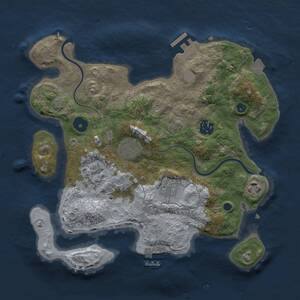 Thumbnail Rust Map: Procedural Map, Size: 3100, Seed: 86799, 11 Monuments