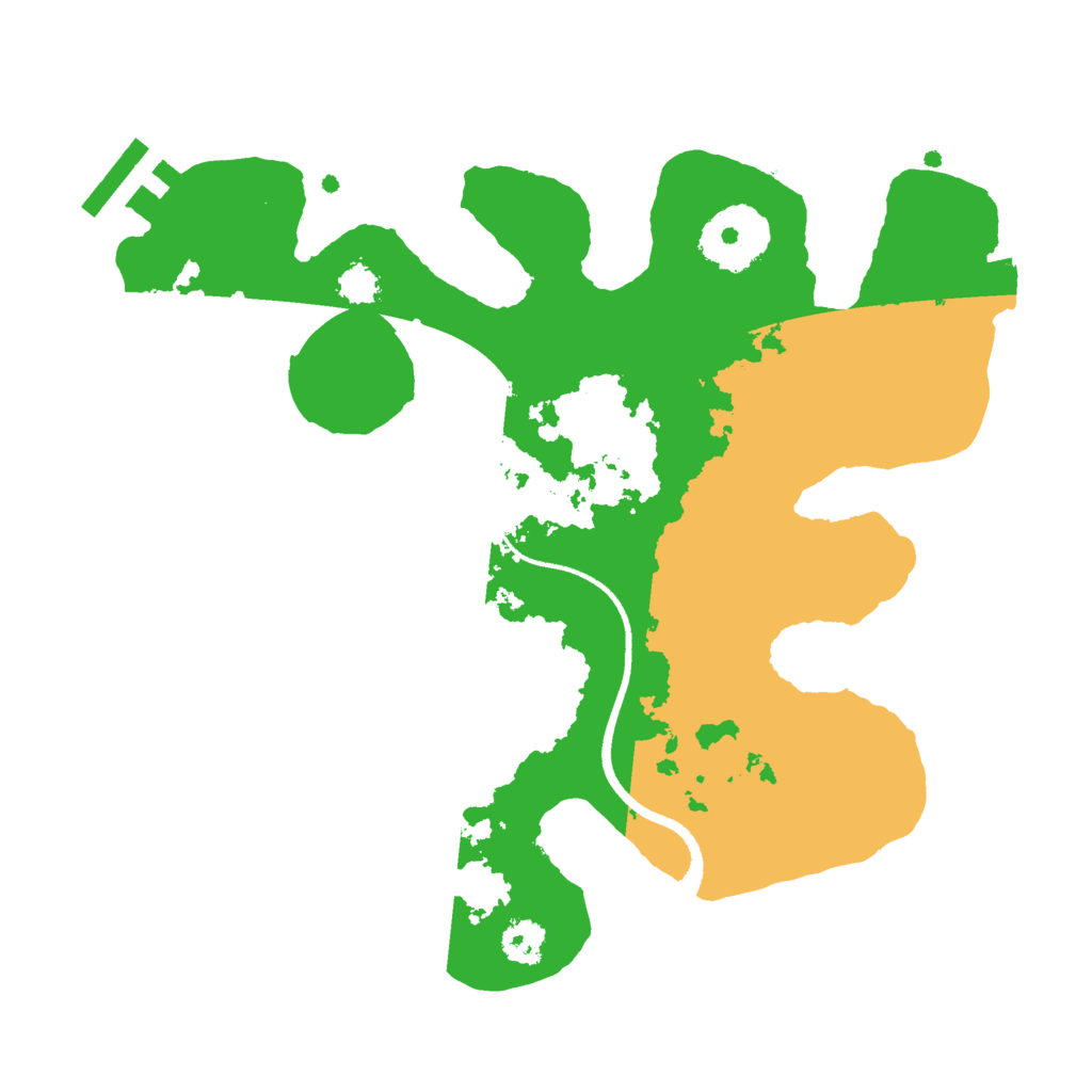 Biome Rust Map: Procedural Map, Size: 2500, Seed: 369