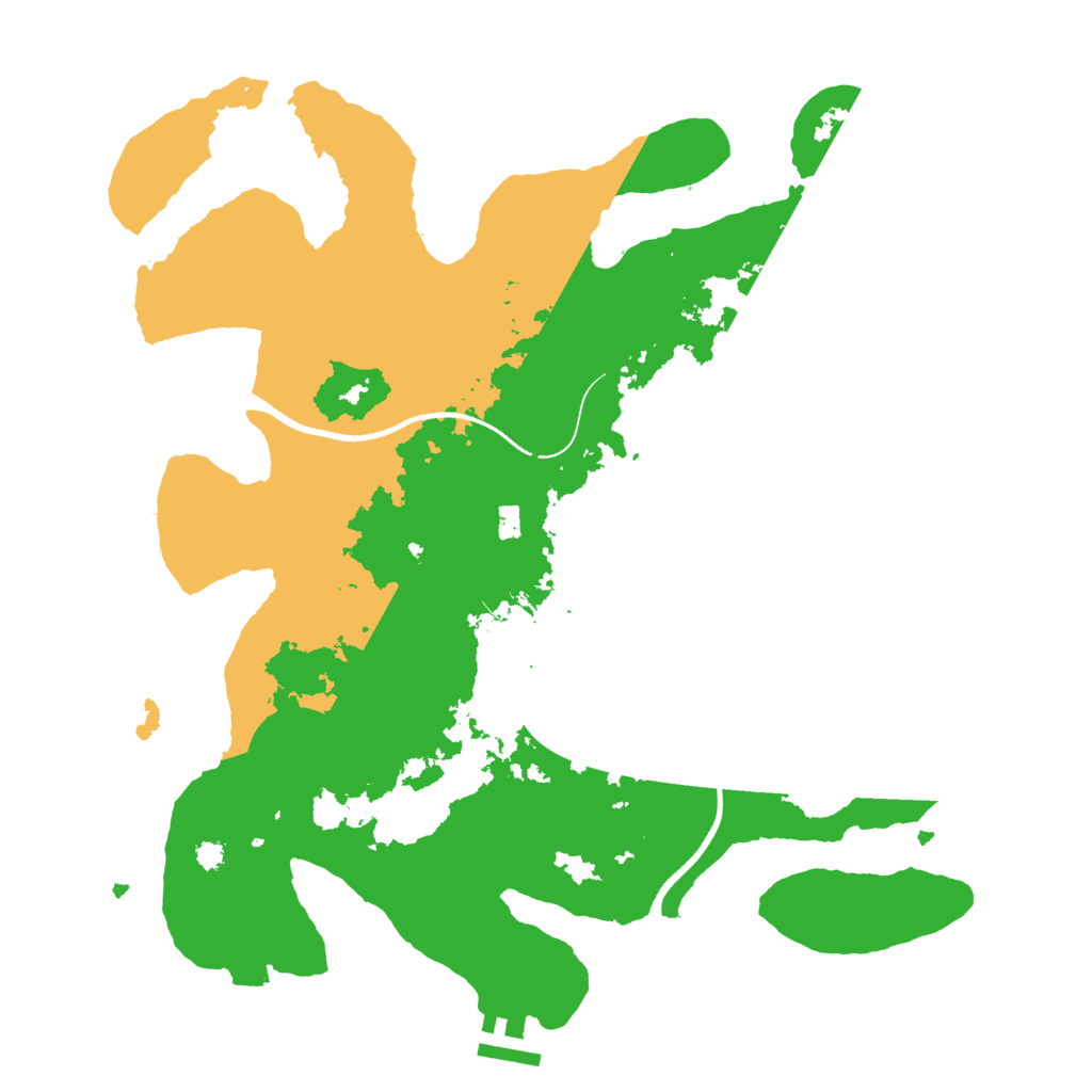 Biome Rust Map: Procedural Map, Size: 3500, Seed: 342226139