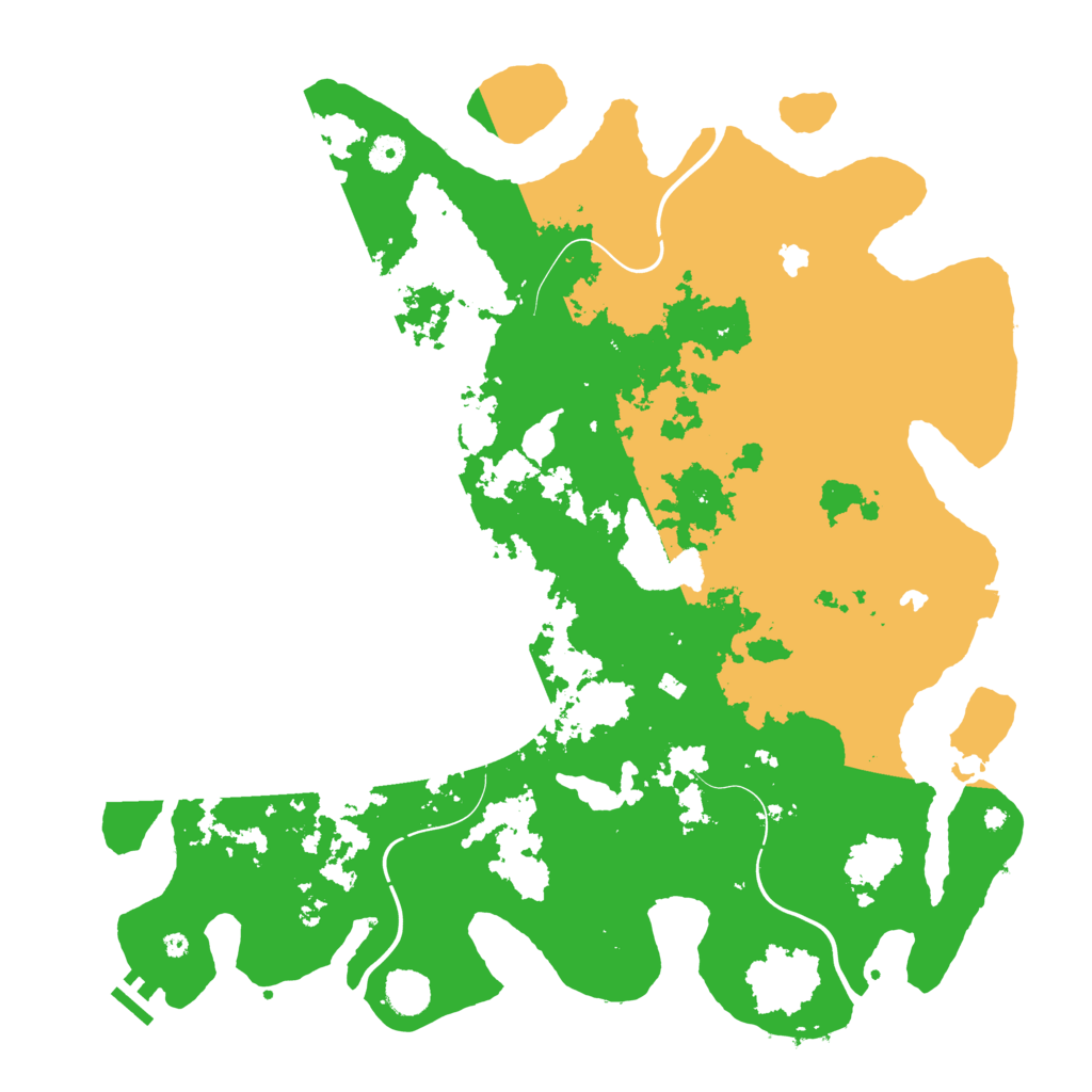 Biome Rust Map: Procedural Map, Size: 4500, Seed: 1306118242
