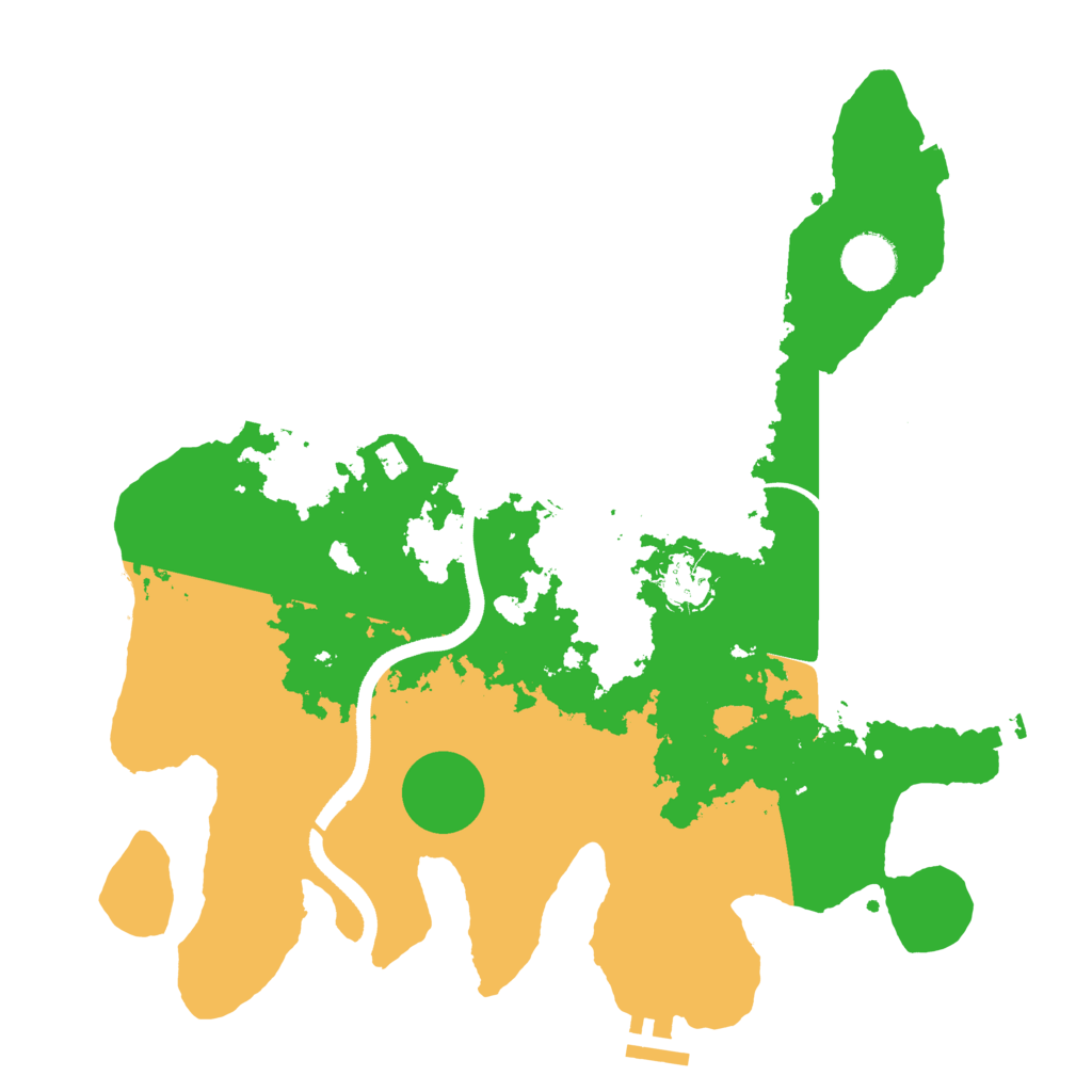 Biome Rust Map: Procedural Map, Size: 3500, Seed: 1761123181