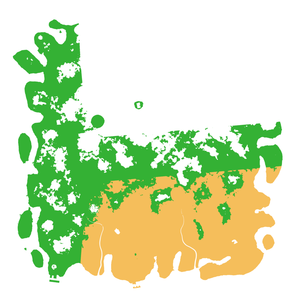 Biome Rust Map: Procedural Map, Size: 6000, Seed: 59198