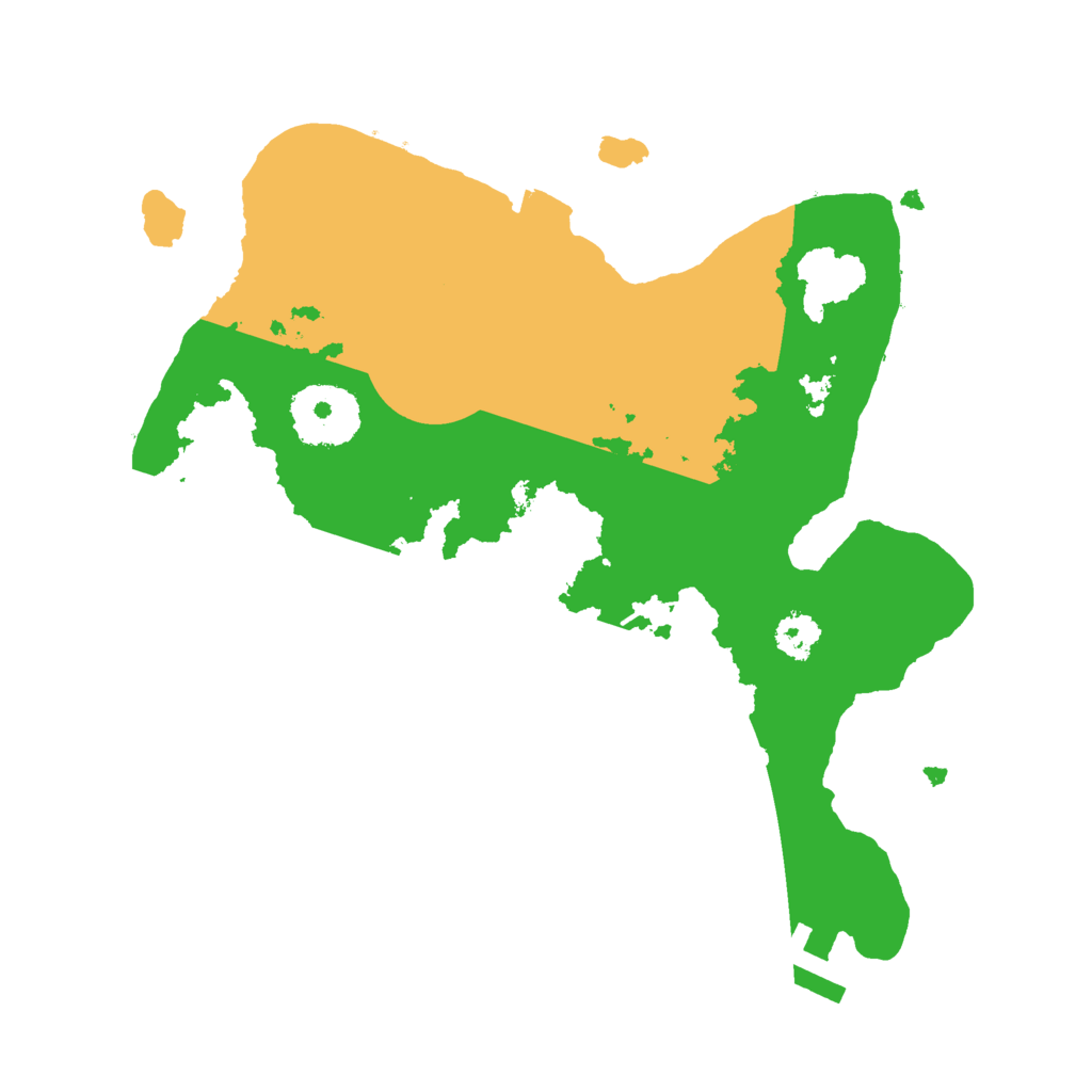 Biome Rust Map: Procedural Map, Size: 2500, Seed: 481779712