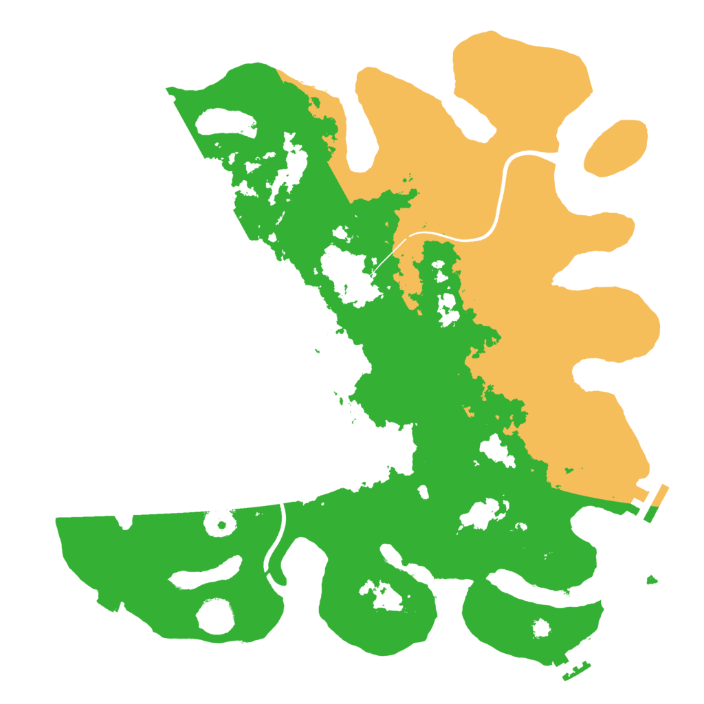 Biome Rust Map: Procedural Map, Size: 3500, Seed: 810748688