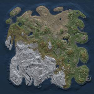 Thumbnail Rust Map: Procedural Map, Size: 4250, Seed: 24102024, 15 Monuments