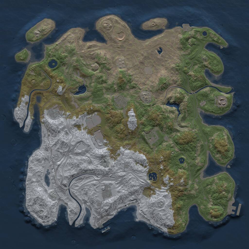 Rust Map: Procedural Map, Size: 4250, Seed: 24102024, 15 Monuments