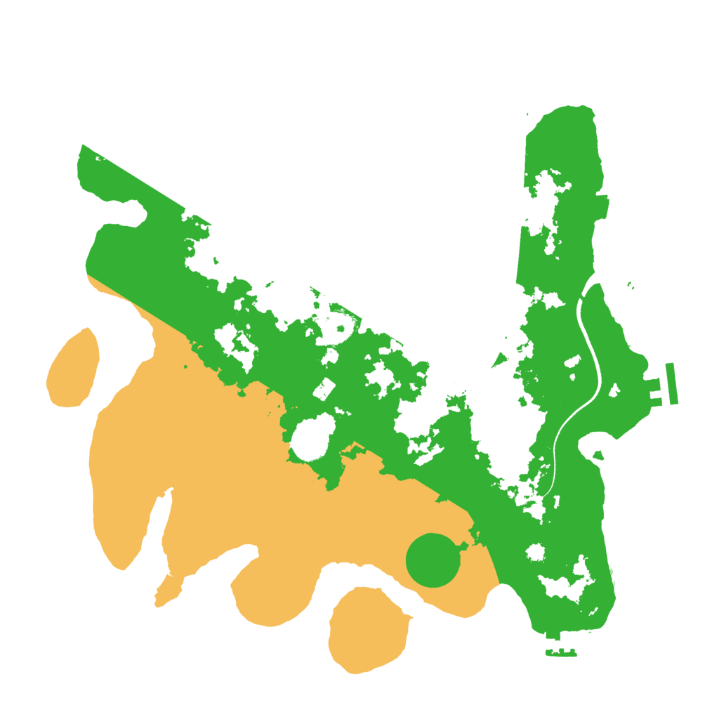 Biome Rust Map: Procedural Map, Size: 3500, Seed: 2135604541