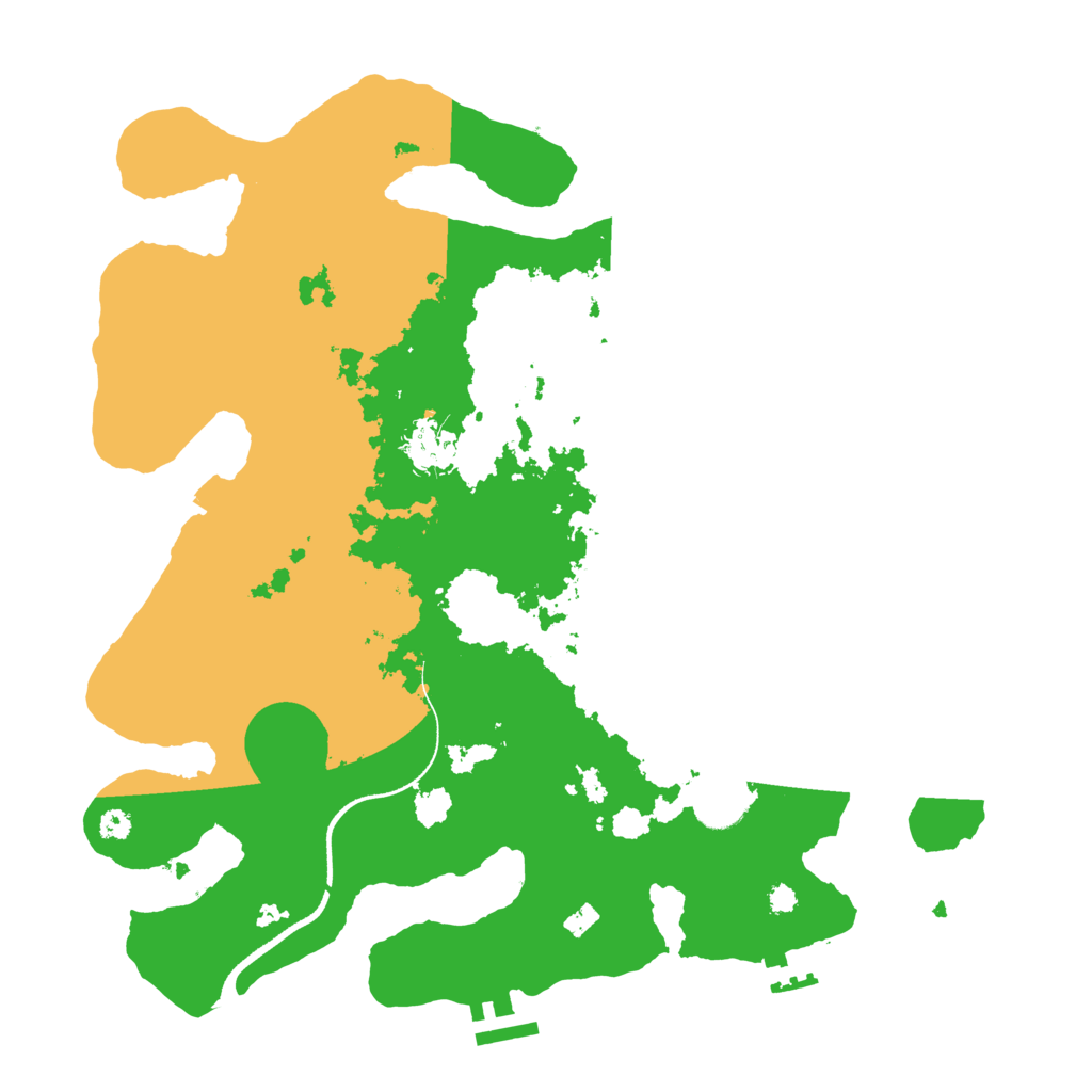 Biome Rust Map: Procedural Map, Size: 3500, Seed: 66192875