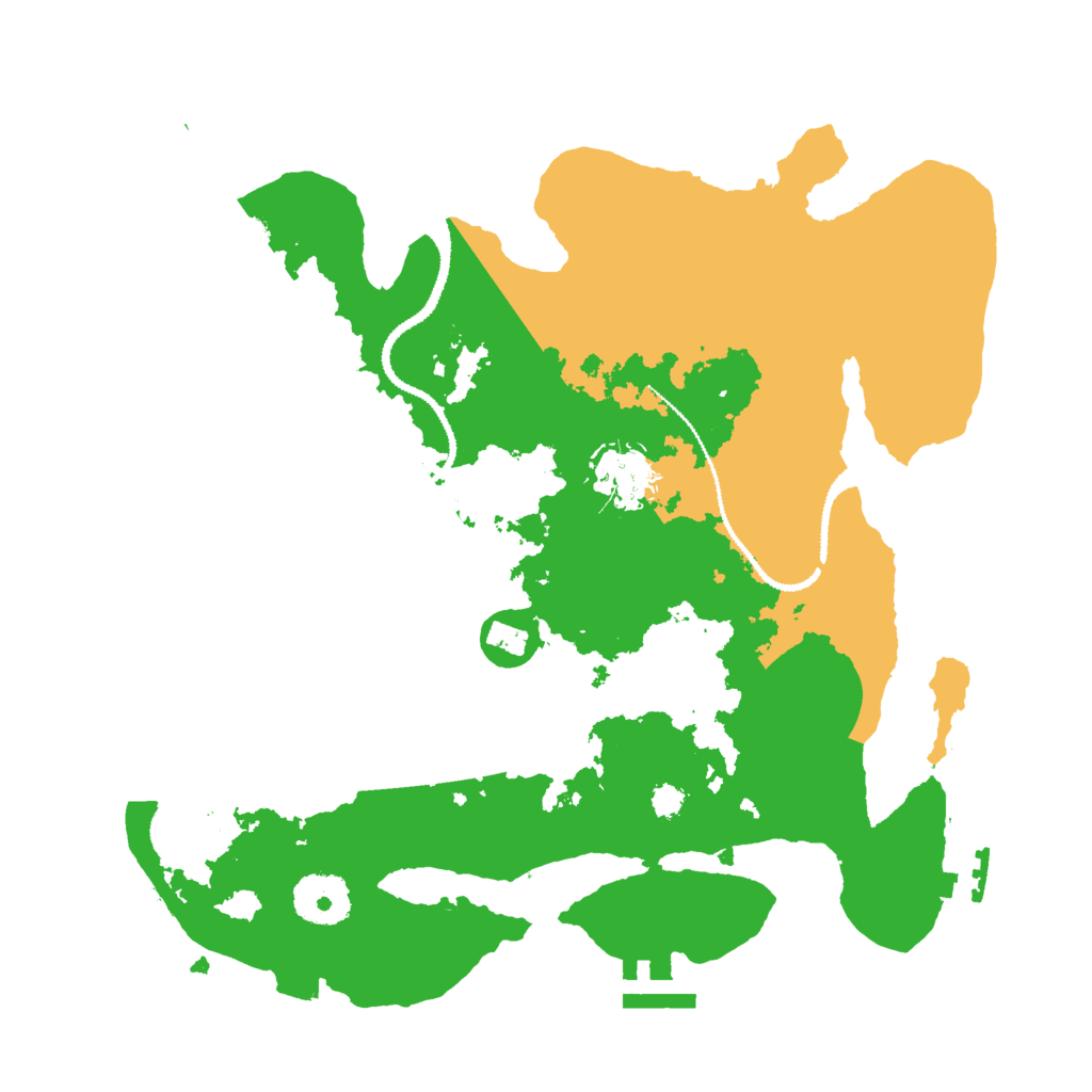 Biome Rust Map: Procedural Map, Size: 3000, Seed: 7635453