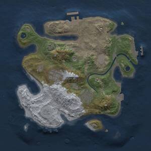 Thumbnail Rust Map: Procedural Map, Size: 2600, Seed: 772689164, 8 Monuments