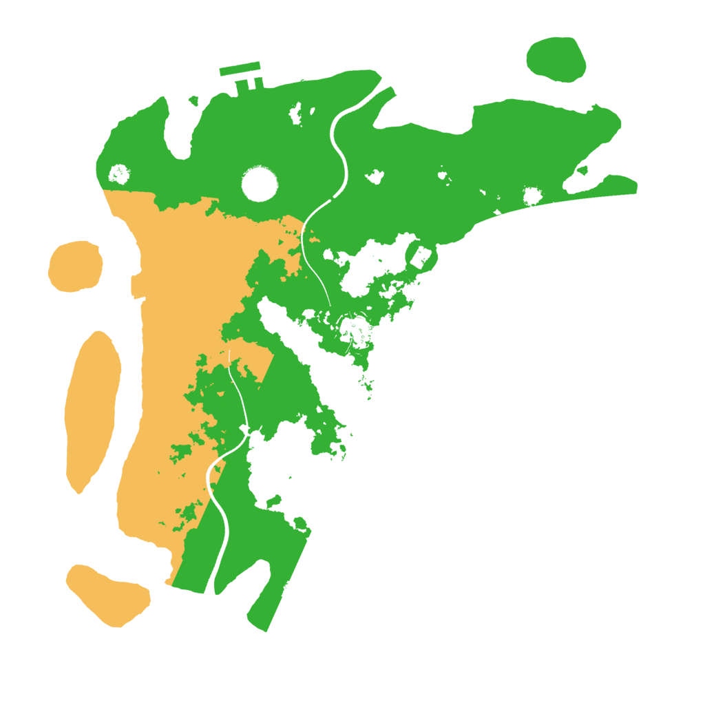 Biome Rust Map: Procedural Map, Size: 3500, Seed: 953706024