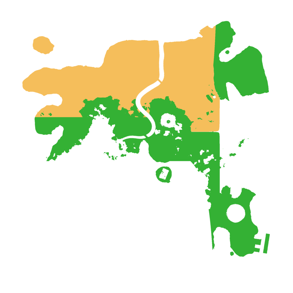 Biome Rust Map: Procedural Map, Size: 3000, Seed: 160269366