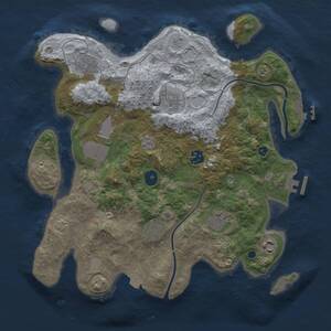 Thumbnail Rust Map: Procedural Map, Size: 3500, Seed: 187610073, 14 Monuments