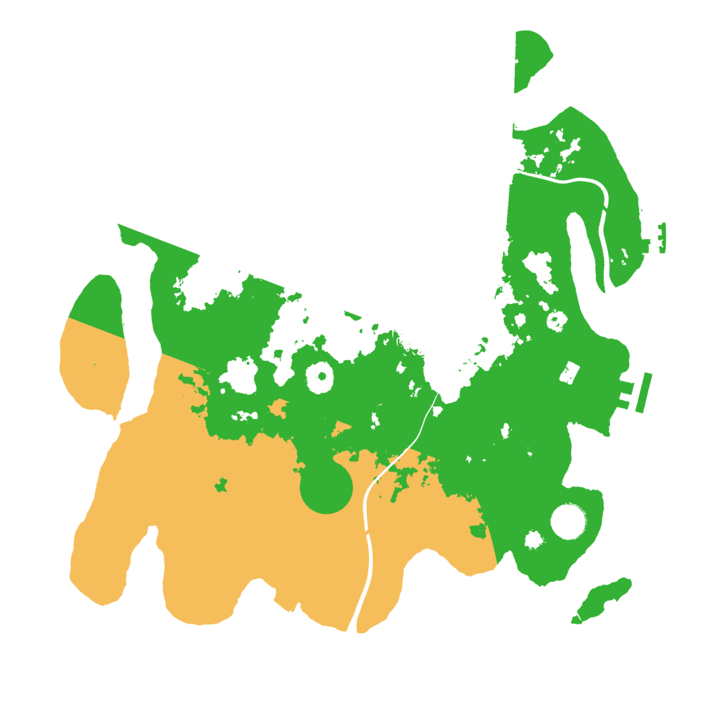 Biome Rust Map: Procedural Map, Size: 3500, Seed: 187610073