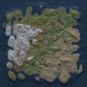 Thumbnail Rust Map: Procedural Map, Size: 4250, Seed: 1561779567, 17 Monuments