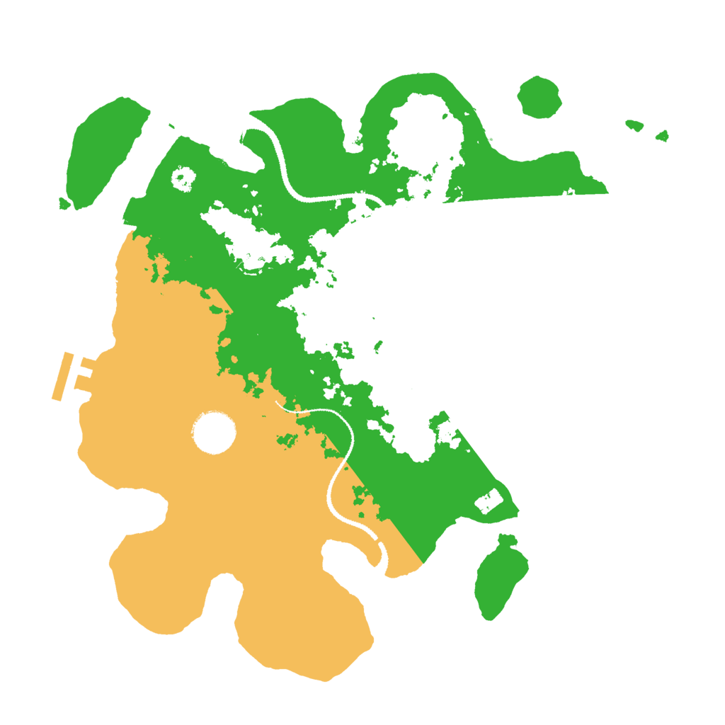 Biome Rust Map: Procedural Map, Size: 3000, Seed: 28998