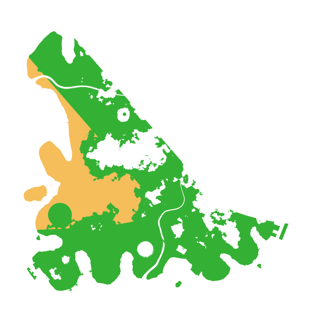 Biome Rust Map: Procedural Map, Size: 3500, Seed: 48764113