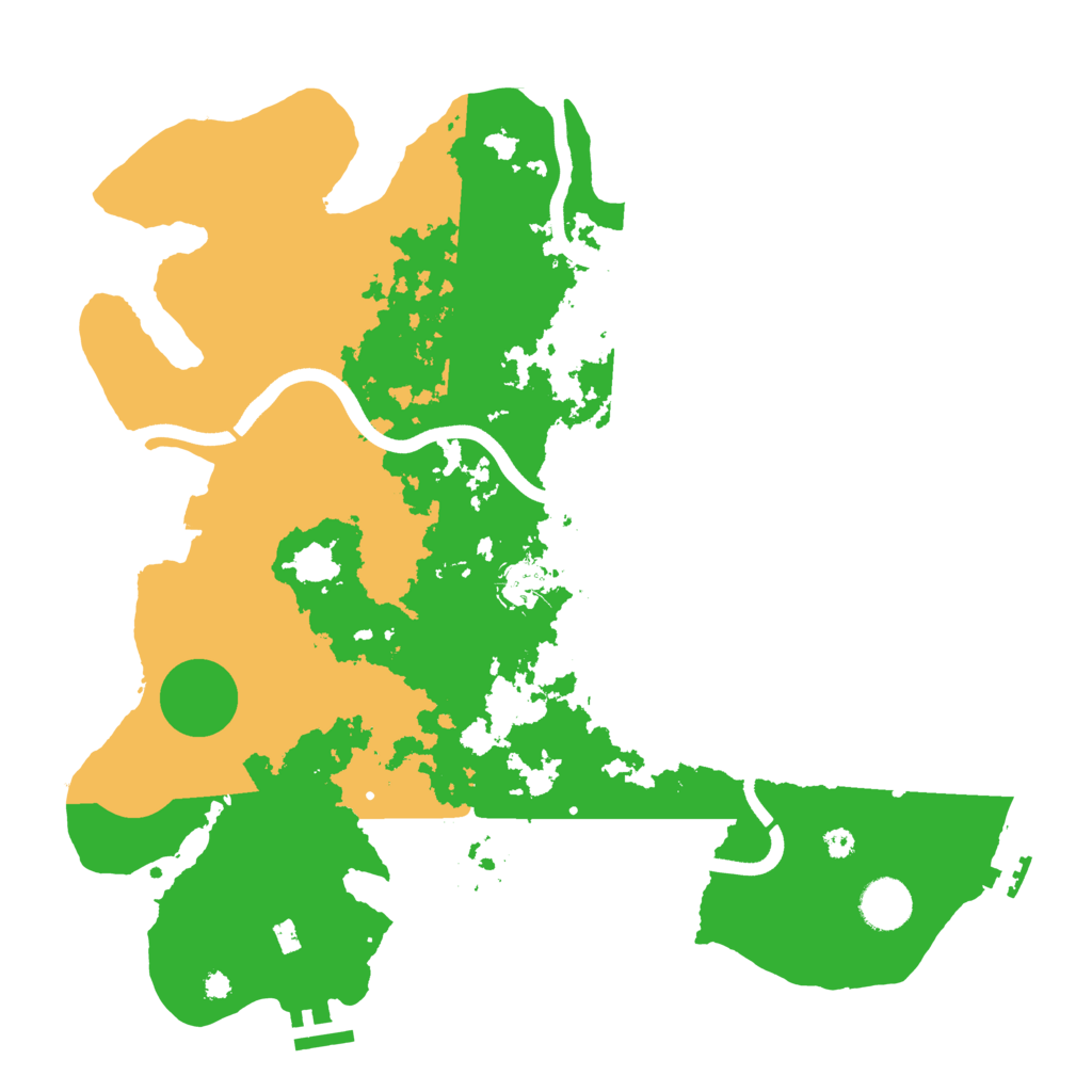 Biome Rust Map: Procedural Map, Size: 3700, Seed: 11631769