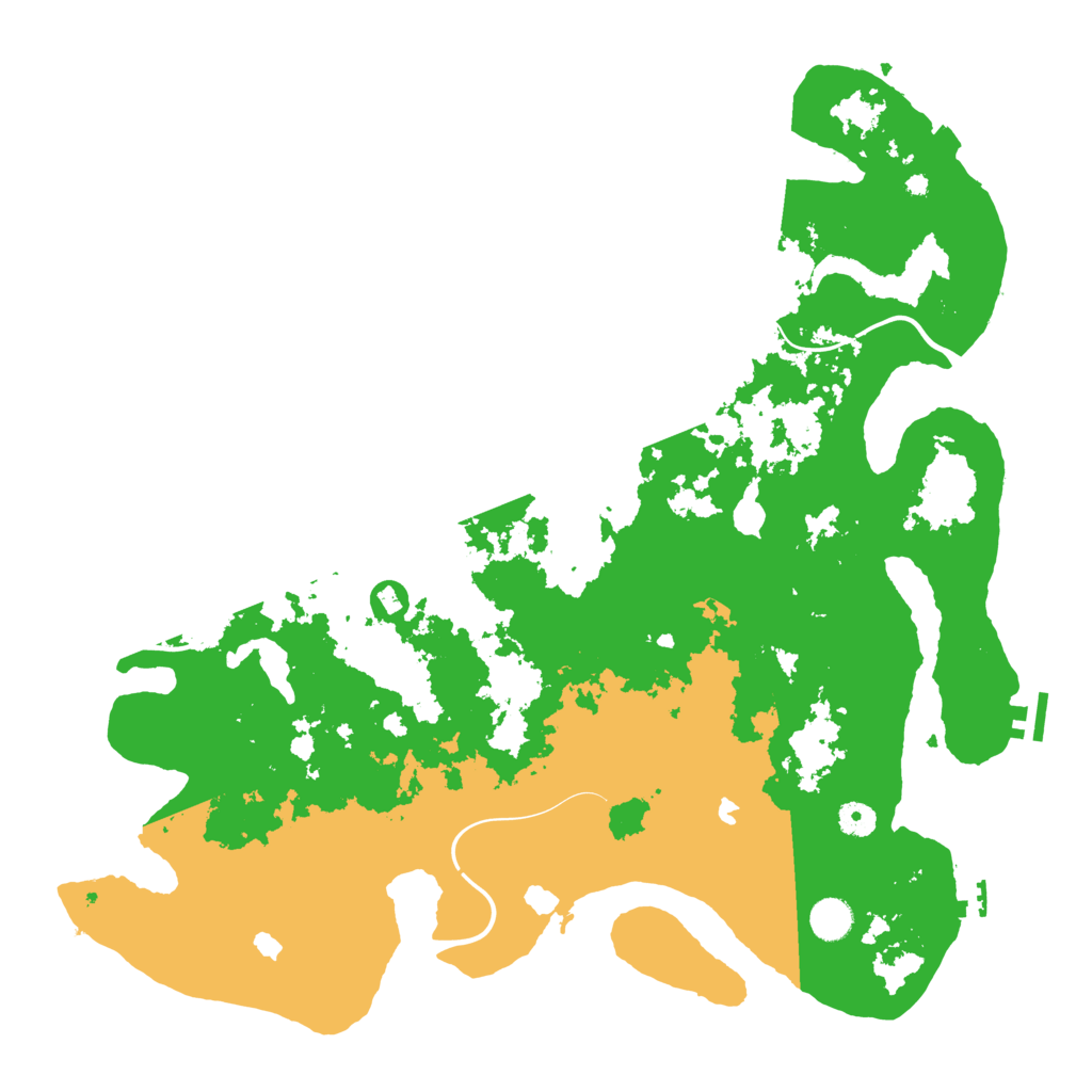 Biome Rust Map: Procedural Map, Size: 4500, Seed: 245214834