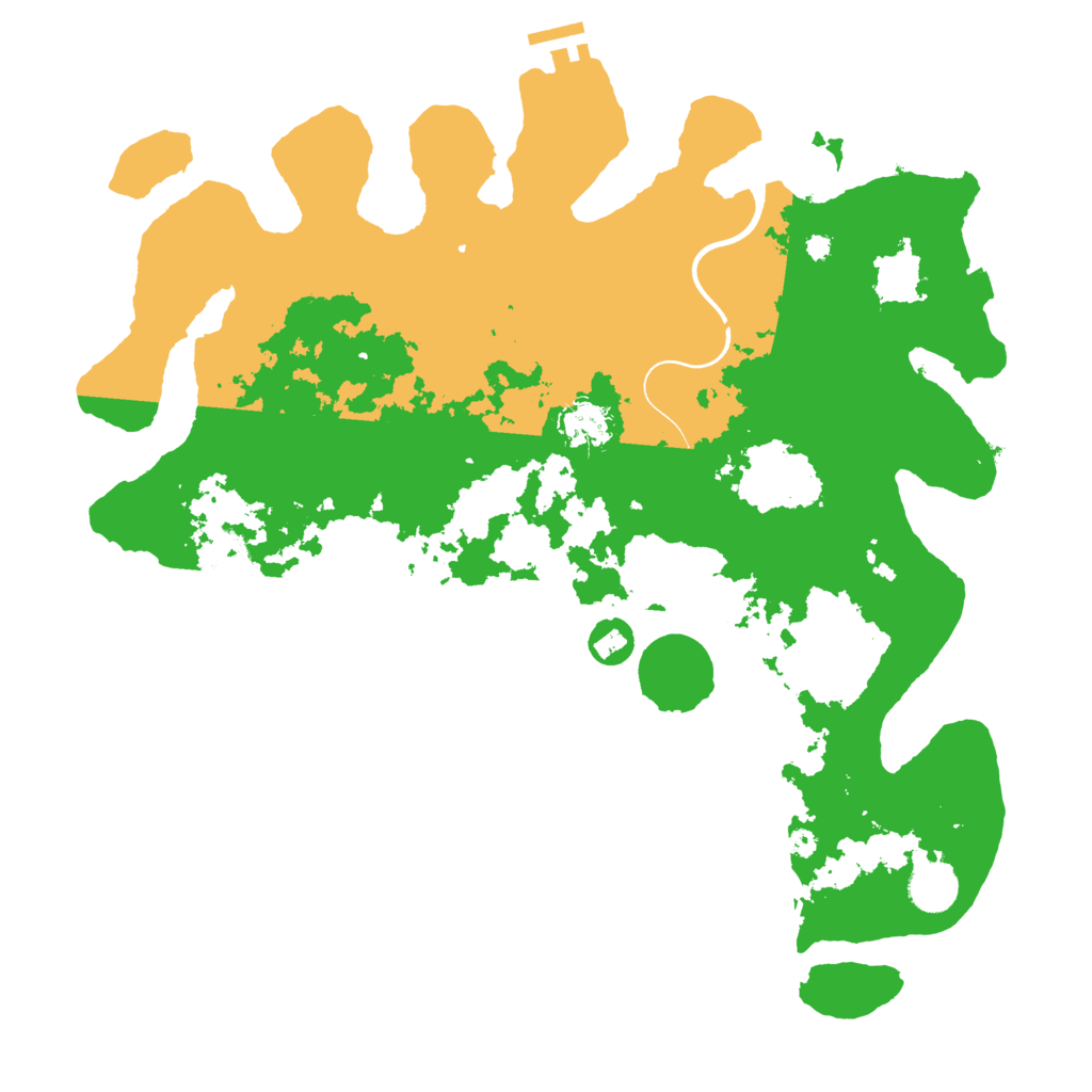 Biome Rust Map: Procedural Map, Size: 3900, Seed: 594278658