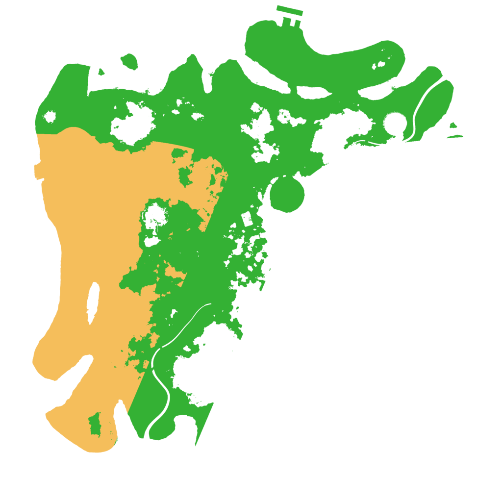 Biome Rust Map: Procedural Map, Size: 3850, Seed: 1517665984