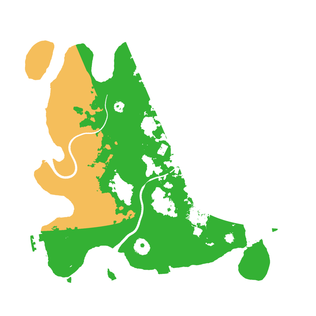 Biome Rust Map: Procedural Map, Size: 3000, Seed: 2054373690