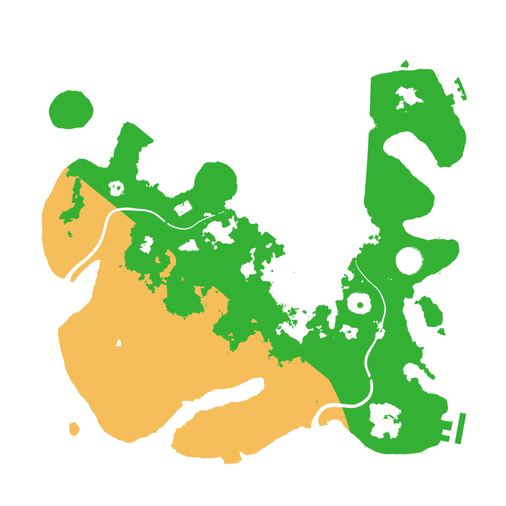 Biome Rust Map: Procedural Map, Size: 3300, Seed: 1978146172