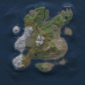 Thumbnail Rust Map: Procedural Map, Size: 2300, Seed: 746560623, 5 Monuments