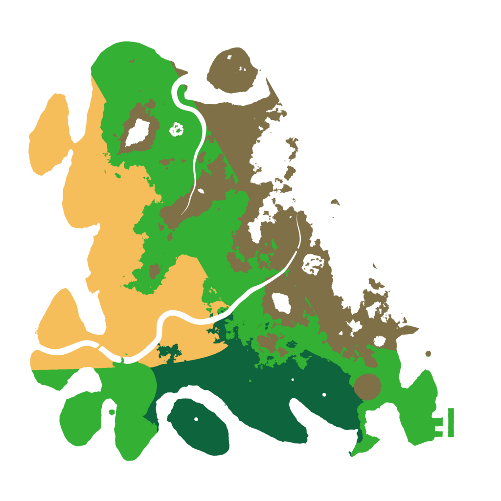 Biome Rust Map: Procedural Map, Size: 3500, Seed: 537792146