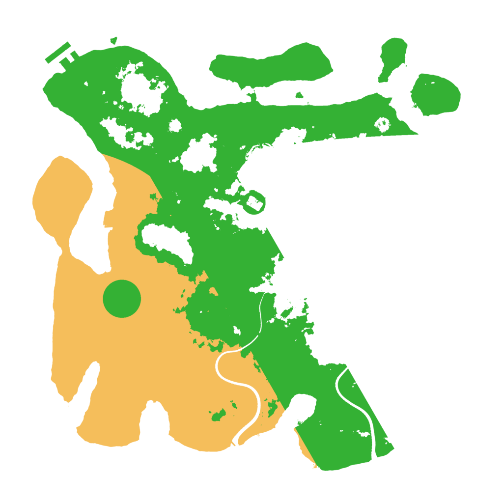 Biome Rust Map: Procedural Map, Size: 3500, Seed: 162057695