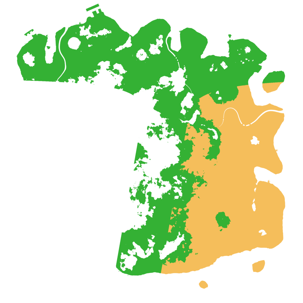 Biome Rust Map: Procedural Map, Size: 4500, Seed: 460391592