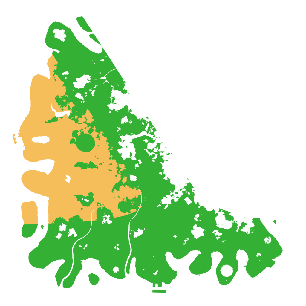 Biome Rust Map: Procedural Map, Size: 4500, Seed: 844078415