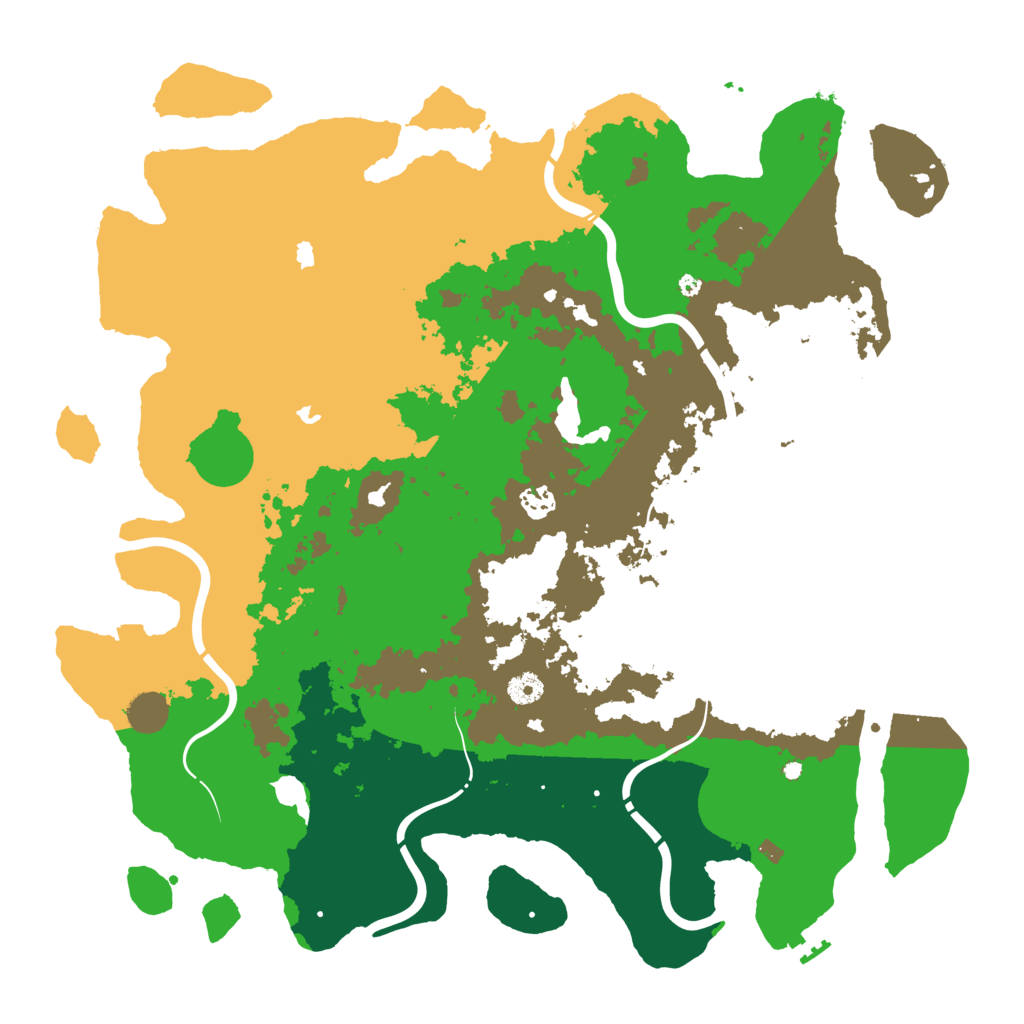 Biome Rust Map: Procedural Map, Size: 4500, Seed: 531575