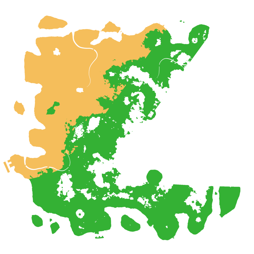 Biome Rust Map: Procedural Map, Size: 4500, Seed: 531575