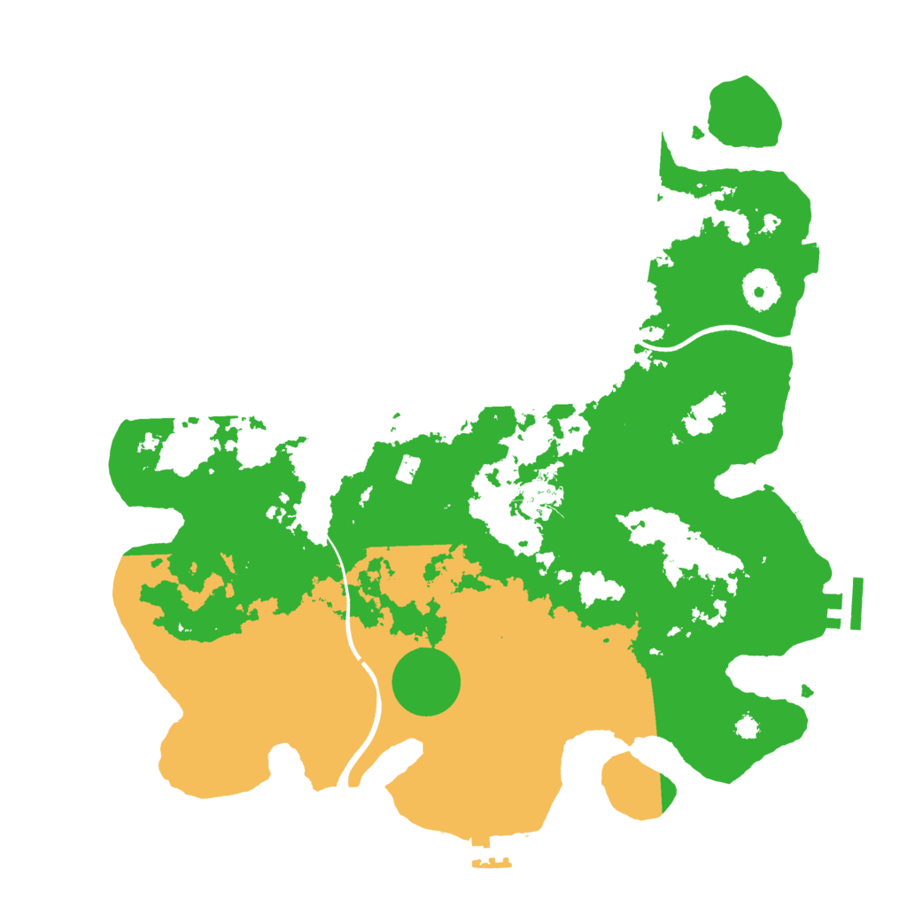 Biome Rust Map: Procedural Map, Size: 3500, Seed: 739038160