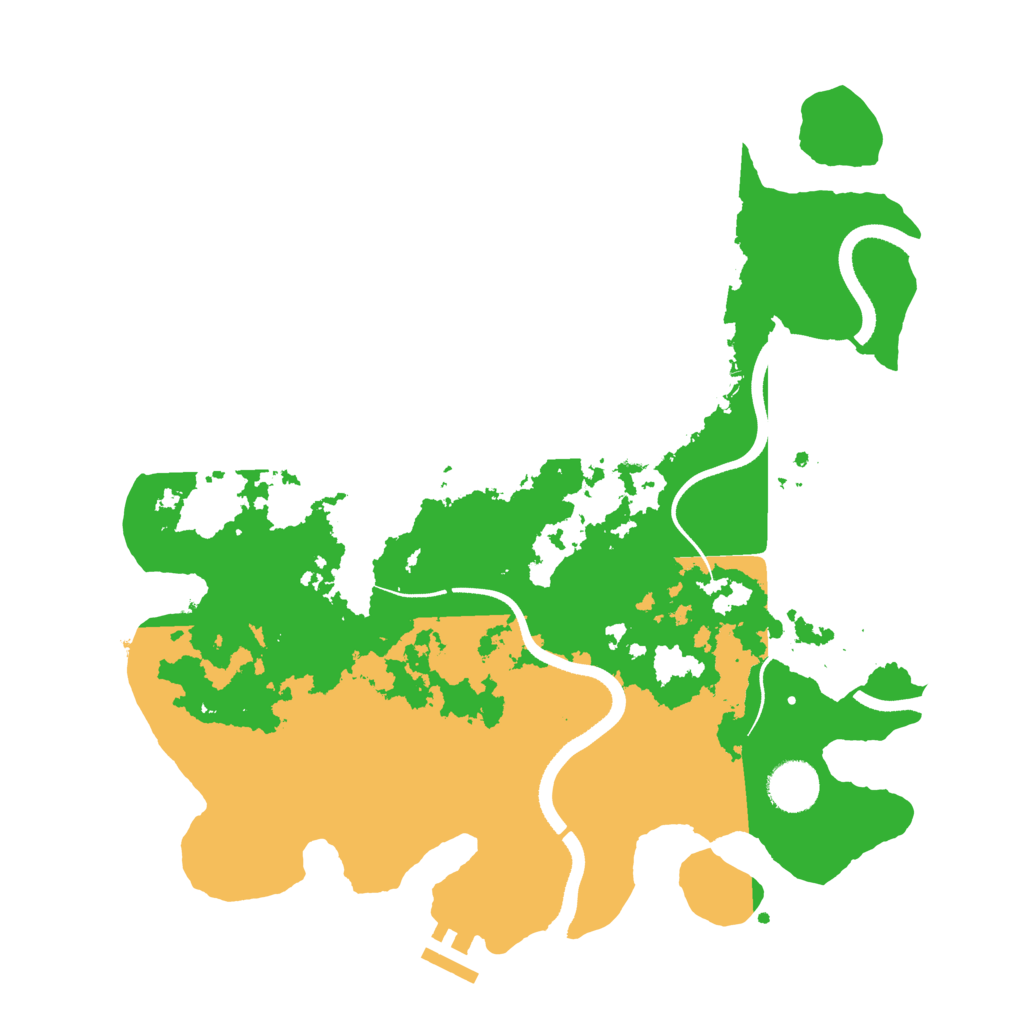 Biome Rust Map: Procedural Map, Size: 3500, Seed: 739038160
