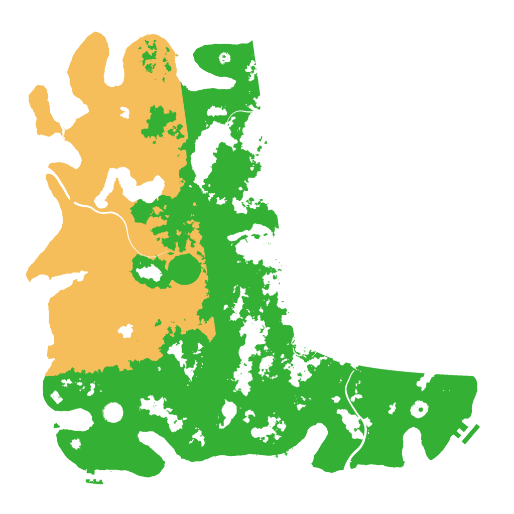 Biome Rust Map: Procedural Map, Size: 4500, Seed: 1107601269