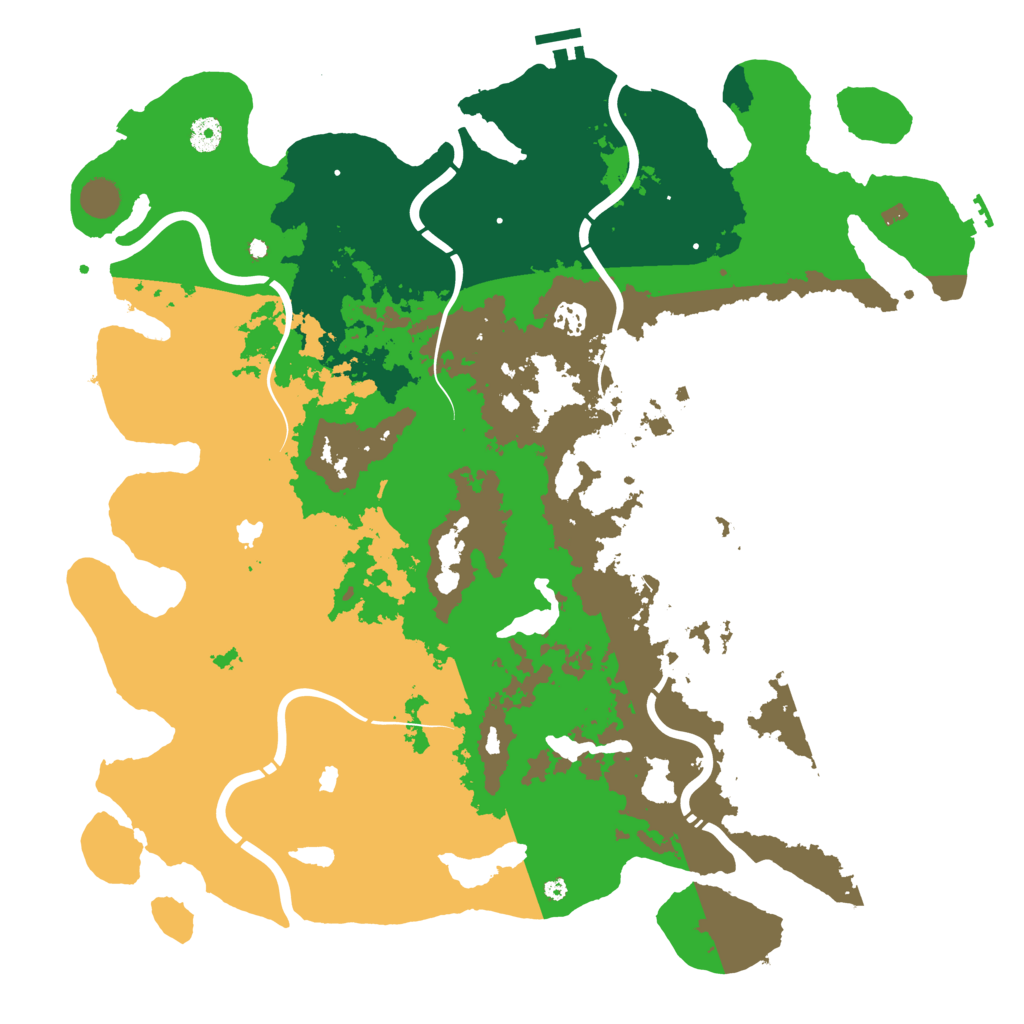Biome Rust Map: Procedural Map, Size: 4500, Seed: 122937