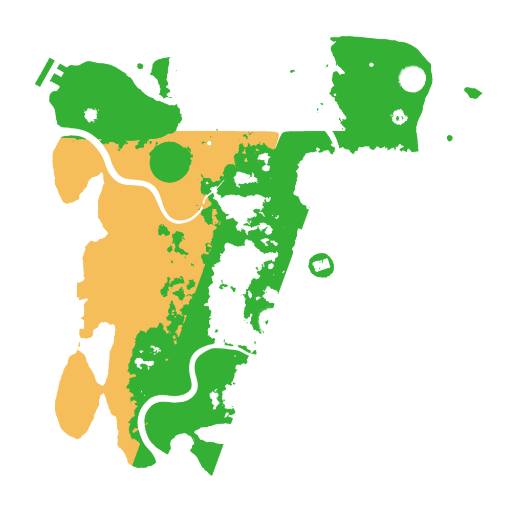 Biome Rust Map: Procedural Map, Size: 3500, Seed: 169864001