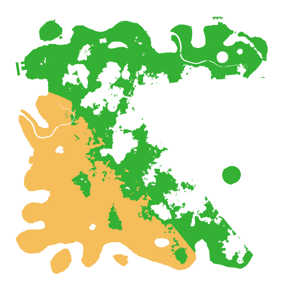 Biome Rust Map: Procedural Map, Size: 4500, Seed: 1377217519