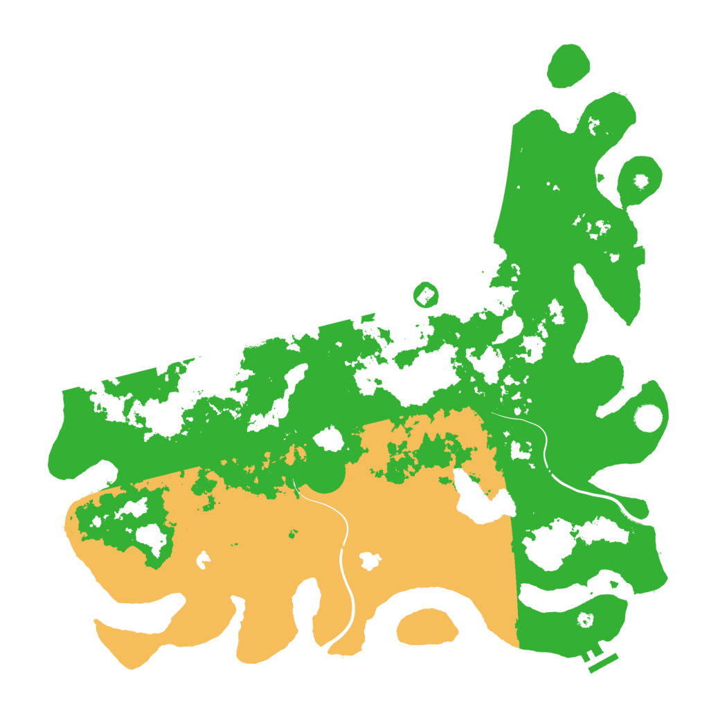 Biome Rust Map: Procedural Map, Size: 4500, Seed: 925547569