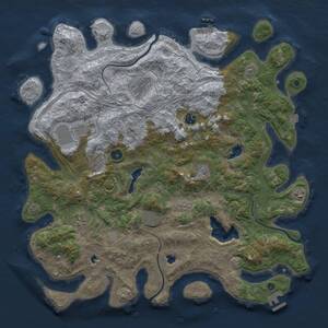 Thumbnail Rust Map: Procedural Map, Size: 4500, Seed: 925547569, 15 Monuments