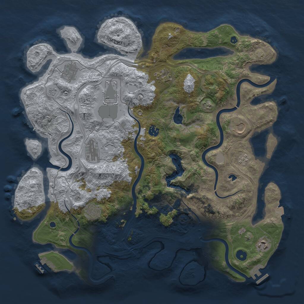 Rust Map: Procedural Map, Size: 4250, Seed: 902094, 15 Monuments