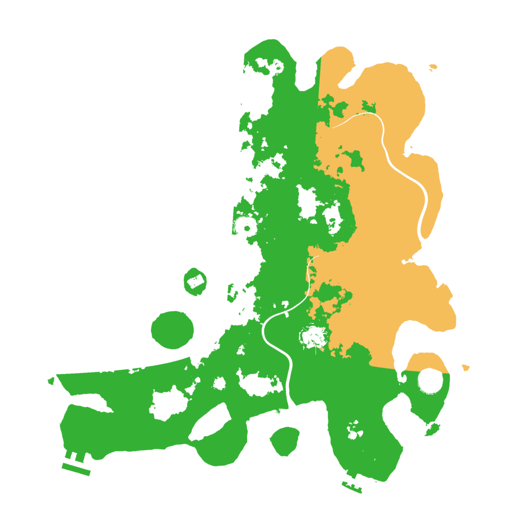 Biome Rust Map: Procedural Map, Size: 3600, Seed: 2410