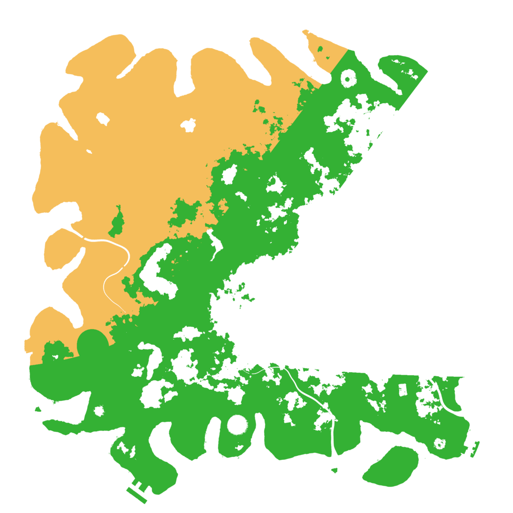 Biome Rust Map: Procedural Map, Size: 4500, Seed: 1282117652