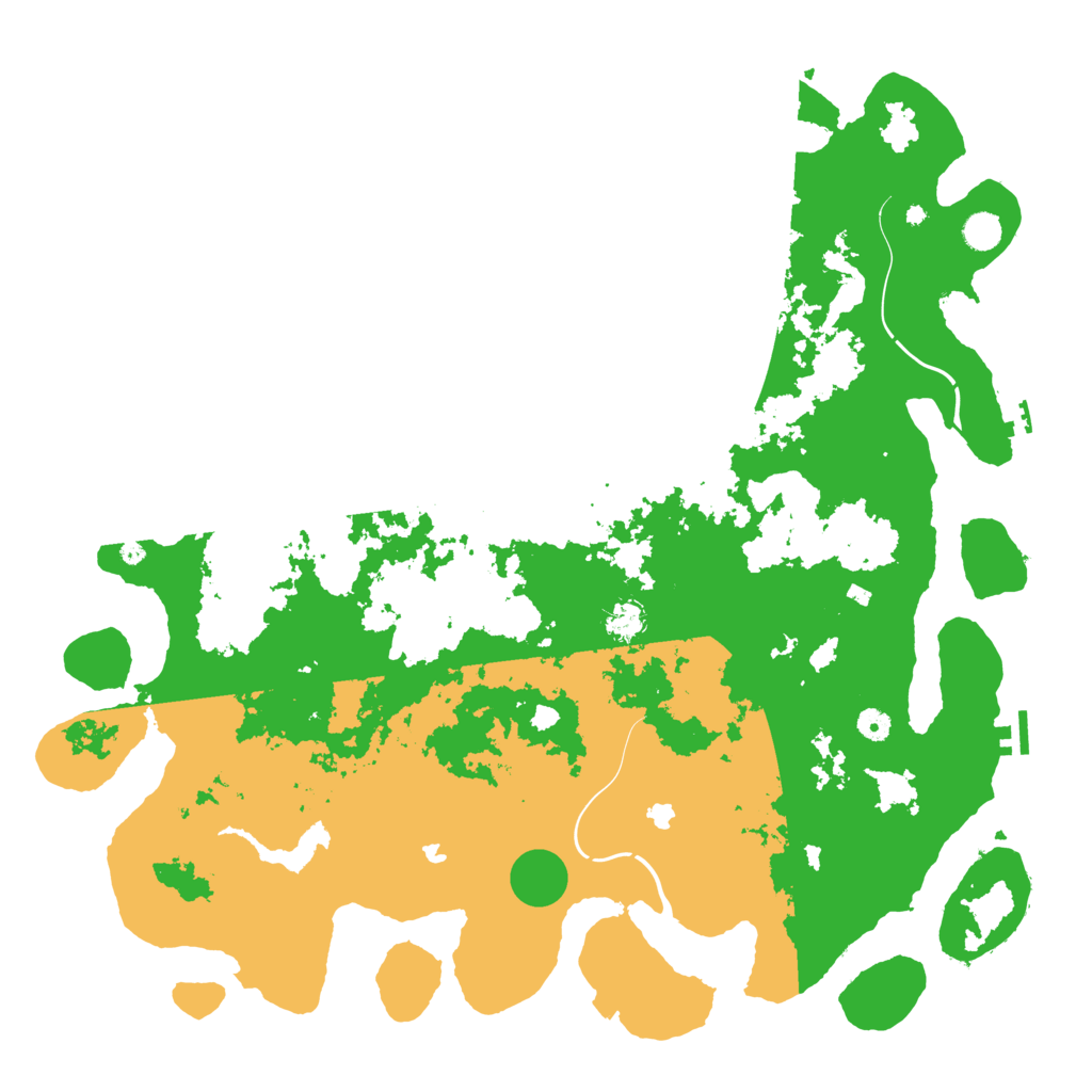 Biome Rust Map: Procedural Map, Size: 5000, Seed: 1254079748