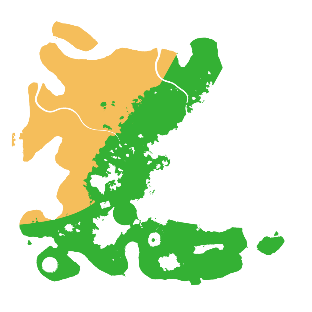 Biome Rust Map: Procedural Map, Size: 3500, Seed: 1156507617