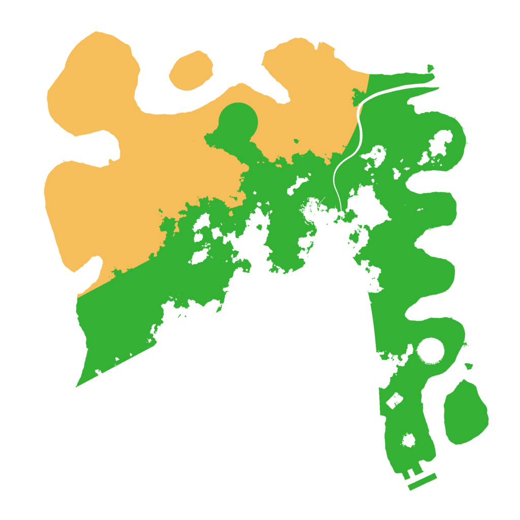 Biome Rust Map: Procedural Map, Size: 3500, Seed: 1553088475